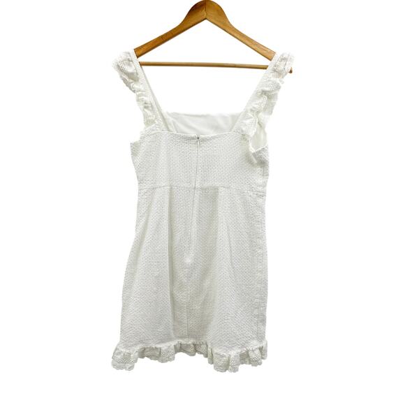 English Factory White embroidered ruffle Mini Dress - Picture 2 of 3